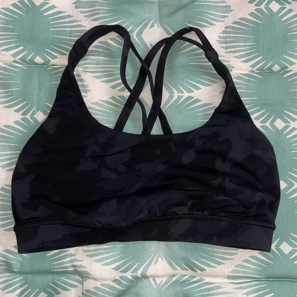 Black Camo Lululemon Align Sports Bra